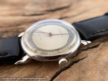 Load image into Gallery viewer, Marvin with Elegant Two Tone Original Military Style Dial, Horned Lugs, c.1940s, Manual, Large 36mm
