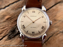 Load image into Gallery viewer, Marvin Parchment Patina in Tear Drop Lug Case, Manual, Large 35.5mm