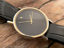 Load image into Gallery viewer, Movado-Zenith Museum with Date in Dot at Twelve, Black Reflective Dial, Manual, 35mm