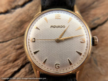 Load image into Gallery viewer, Movado Silver White Textured Pattern Dial with Golden Markers, Manual, 31.5mm
