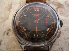 Load image into Gallery viewer, Nobel Landeron Chronograph Black and Copper Dial, Manual, Huge 37mm