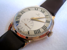 Load image into Gallery viewer, Omega 18K-Bold Roman numerals, Manual, Very large 37mm
