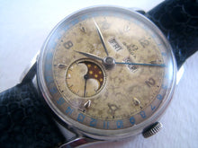 Load image into Gallery viewer, Rare Omega 'Cosmic' Triple Calendar Moonphase, Manual, 35mm