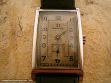 Load image into Gallery viewer, Rare Large Original Vintage Omega Curvex Tank, Manual, 25.5x42mm
