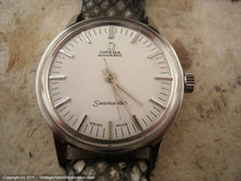 Load image into Gallery viewer, White/Silver Omega Seamaster, Automatic, Large 35mm