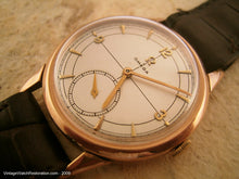 Load image into Gallery viewer, Stunning Ivory and Gold 18K Omega with Cross Hair, Manual, Large 35mm