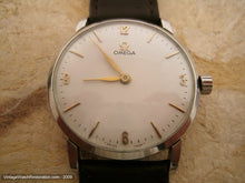 Load image into Gallery viewer, Omega Stunning Pure White Dial with Rose Gold Markers, Manual, 33mm