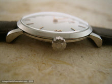 Load image into Gallery viewer, Omega Stunning Pure White Dial with Rose Gold Markers, Manual, 33mm