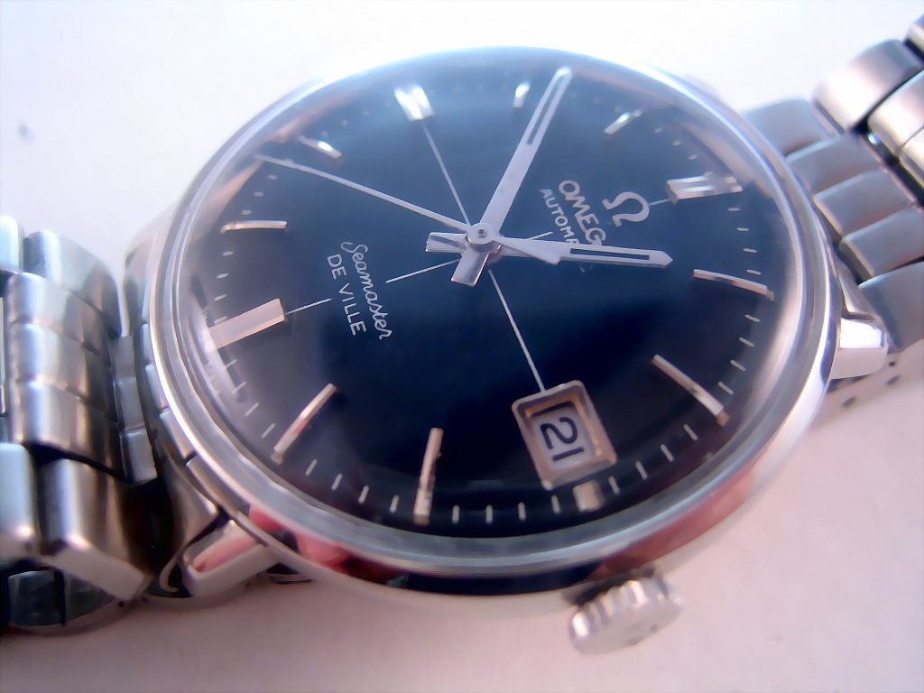 Stunning Black Omega Seamaster Deville, Automatic, Large 34.5mm