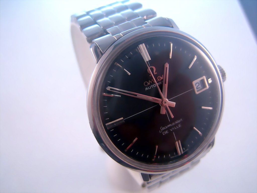 Stunning Black Omega Seamaster Deville, Automatic, Large 34.5mm