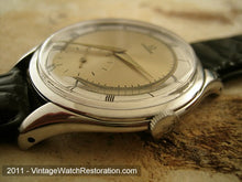 Load image into Gallery viewer, Huge Silver-Gold Roman Numeral Omega Stunner, Manual, Huge 38.5mm