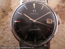 Load image into Gallery viewer, Omega Seamaster Date with Omega Stainless Steel Rice Bracelet, Automatic, Large 34mm