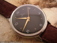 Load image into Gallery viewer, Black Dial Omega WWII Era Military 30T2SC, Manual, Large 35mm