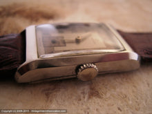 Load image into Gallery viewer, Omega Rare Rectangular Case Cal 17.8 with Two-Tone Roman Dial, Manual, 20x36mm