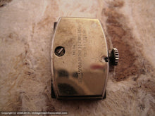 Load image into Gallery viewer, Omega Rare Rectangular Case Cal 17.8 with Two-Tone Roman Dial, Manual, 20x36mm