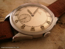 Load image into Gallery viewer, Rare All Original First Automatic Omega Military Bumper with Pigskin Strap, Automatic, Large 35mm