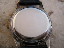 Load image into Gallery viewer, Omega Bumper with Black Dial and Gold Bezel Stainless Case , Automatic, Large 35mm