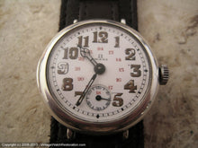 Load image into Gallery viewer, Omega WWI Porcelain 24 Hour Dial with Military Strap, Manual, 33mm