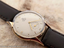 Load image into Gallery viewer, Early WWII Era 14K Gold Omega with Roman Numeral Dial, Manual, 33mm