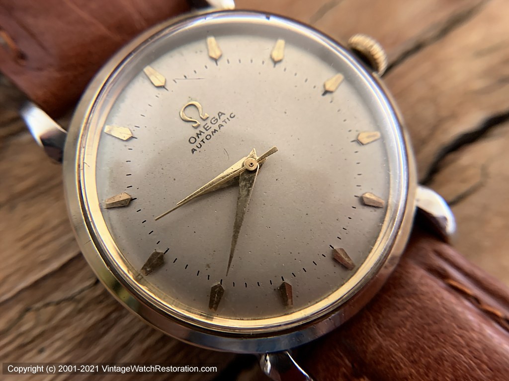 Omega Pearl Dial c. 1953 Cal 354 Bumper Automatic 32mm