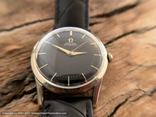 Load image into Gallery viewer, Omega Black Dial Cal 354 Bumper, c.1953, Automatic, 33mm