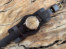 Load image into Gallery viewer, Omega Early, Original Ambered Dial, Cool Christmas 1946 Incription, 9K Gold Case, Manual, 28.5mm
