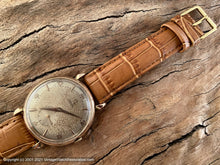 Load image into Gallery viewer, Omega c.1950 Rose Gold Bumper Cal 332 with Mind Boggling Patina Dial, Automatic, Huge 37mm