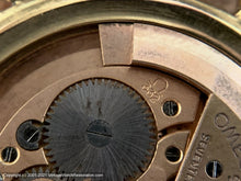 Load image into Gallery viewer, Omega c.1950 Rose Gold Bumper Cal 332 with Mind Boggling Patina Dial, Automatic, Huge 37mm