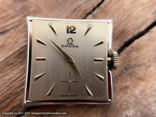 Load image into Gallery viewer, Omega c.1941 Square Case Champagne Dial, Cal R17.8, Manual, 27x37mm