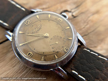 Load image into Gallery viewer, Omikron 21 Rubis Brown Textured Dial, Wehrmachtswerk 1130 Movement, Manual, 38mm