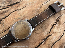 Load image into Gallery viewer, Omikron 21 Rubis Brown Textured Dial, Wehrmachtswerk 1130 Movement, Manual, 38mm