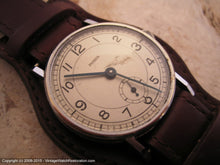 Load image into Gallery viewer, Bold Dial Pharos 'Wehrmachtswerk Movement' with Military Style Strap (OC1), Manual, V.Large 35mm