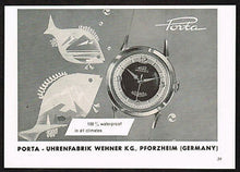Load image into Gallery viewer, Porta 'Amphibia' Original Dial with Spider Lugs , Manual, 32mm