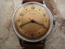 Load image into Gallery viewer, Military WWII Era Rellum (Eska) Yellow-Coppery Dial, Manual, 33mm