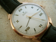 Load image into Gallery viewer, 18K Rose Gold Rolex Precision Roman Numerals Dial, Manual, Very Large 37mm