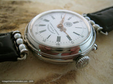 Load image into Gallery viewer, Huge Roskopf Cuervo y Sobrinos with Porcelain Dial, Manual, Huge 38mm