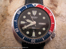 Load image into Gallery viewer, Huge Seiko 'Pepsico' Divers in Black Dial with Day-Date, Automatic, Huge 44mm