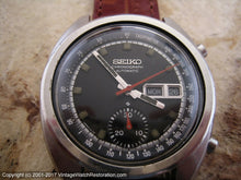 Load image into Gallery viewer, Seiko Chronograph Black Dial Day-Date, Automatic, Very Large 40mm
