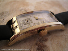 Load image into Gallery viewer, Art Deco Elongated Curved Rectangular Supreme (Fontaine Movement), Manual, 20x48.5mm