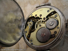 Load image into Gallery viewer, Swiss Sterling Silver WWI Trench Watch with Immaculate Porcelain Dial, Manual, 34mm