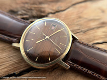 Load image into Gallery viewer, Stowa 'Swank' Tiger Eye-Mahogany Dial in an Oval Case, Manual, 34mm