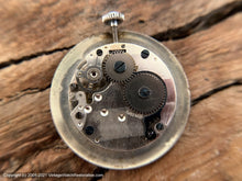 Load image into Gallery viewer, Swiss WWII Era Original Silver Dial with Elongated Spider Lugs , Manual, 33.5mm