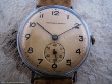 Load image into Gallery viewer, Wonderful Yellow-Orange Dial Tavannes WWII Era Military, Manual, 33mm