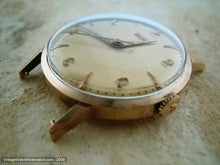 Load image into Gallery viewer, 14K Pink Gold Calatrava Style Tissot with Buttery-Yellow Dial, Manual, 33mm