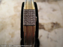 Load image into Gallery viewer, Tishman & Lipp 14K Gold with Diamond Cover, Ladies, Manual, 11mm