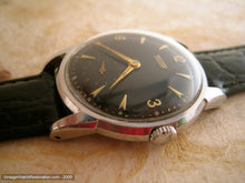 Load image into Gallery viewer, Stunning Black Tissot Stainless with Gold Markers, Manual, Very Large 36mm