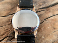 Load image into Gallery viewer, Tissot c.1940s Large Case Original Elegant Pearl Dial with Light Patina and Perfect Rose Gold Applied Number, Manual, Large 35.5mm