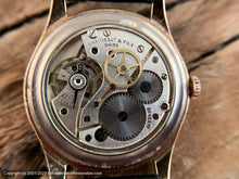 Load image into Gallery viewer, Tissot c.1940s Large Case Original Elegant Pearl Dial with Light Patina and Perfect Rose Gold Applied Number, Manual, Large 35.5mm