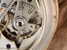 Load image into Gallery viewer, Tissot c.1940s Large Case Original Elegant Pearl Dial with Light Patina and Perfect Rose Gold Applied Number, Manual, Large 35.5mm