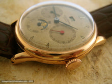 Load image into Gallery viewer, Early Original Universal Complicated Triple Date Moonphase, Manual, Large 35mm